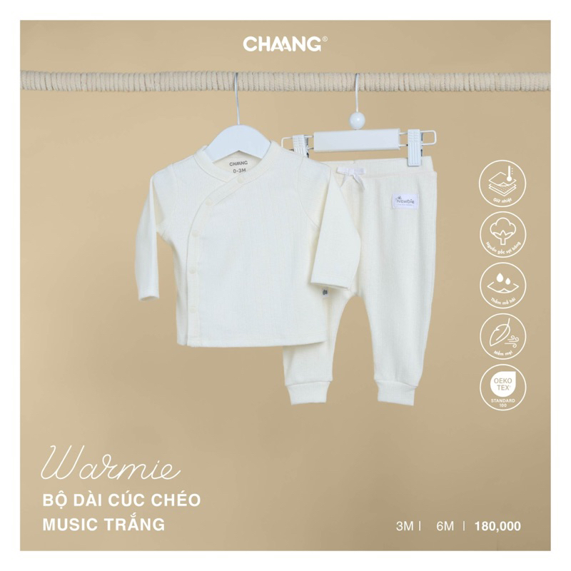 Chaang bộ dài tay cho bé sơ sinh Chaang Music AW23