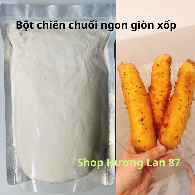 1 kg bột chiên chuối có tặng mè đen công thức bột kinh doanh khi chiên thơm giòn xốp bánh