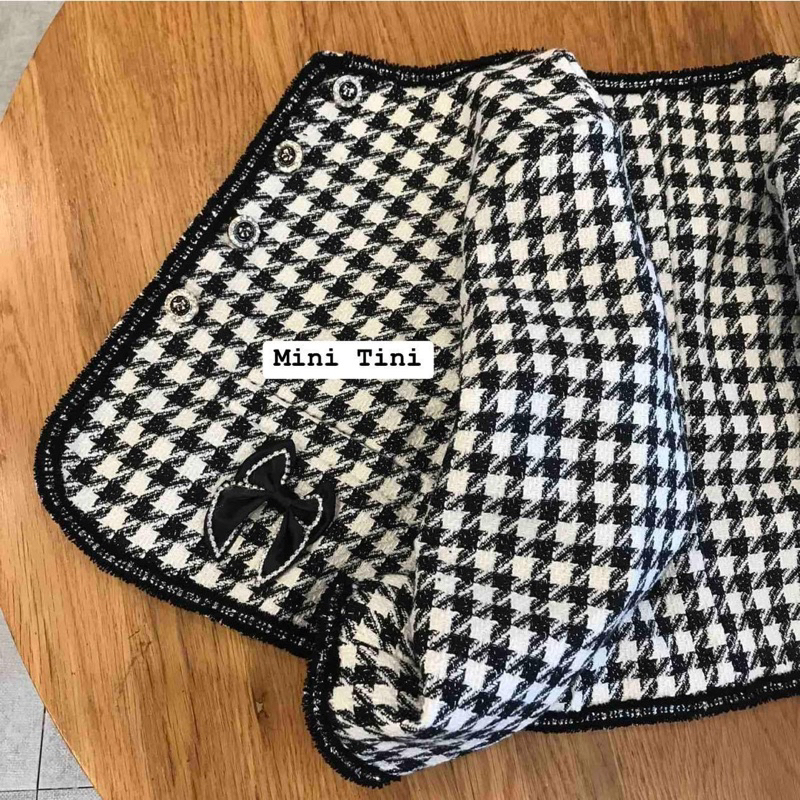 Áo tweed kê bé gái 120-160cm