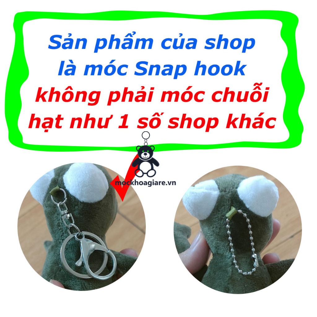 Các mẫu móc khóa thú nhồi bông hot nhất hiện nay, móc cài balo túi xách hottrend