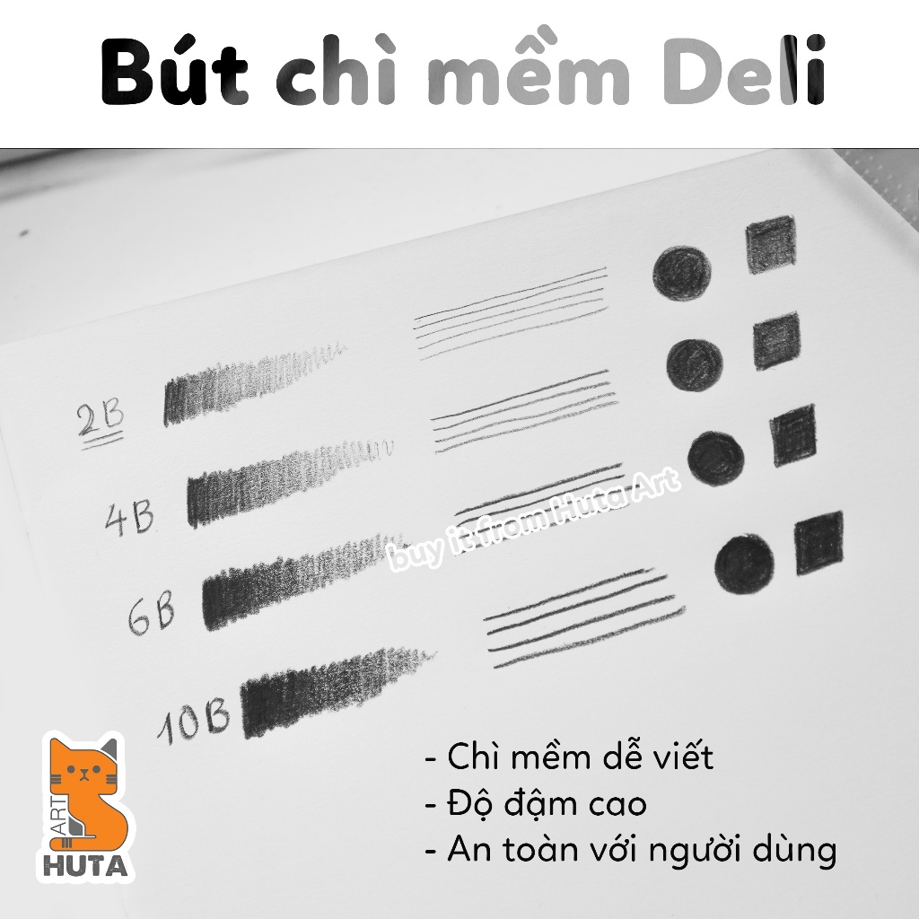Bút chì đậm chuyên nghiệp Deli - Hàng chính hãng