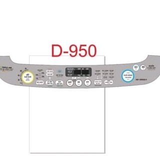 Tem bảng điều khiển máy giặt aw-d950sv