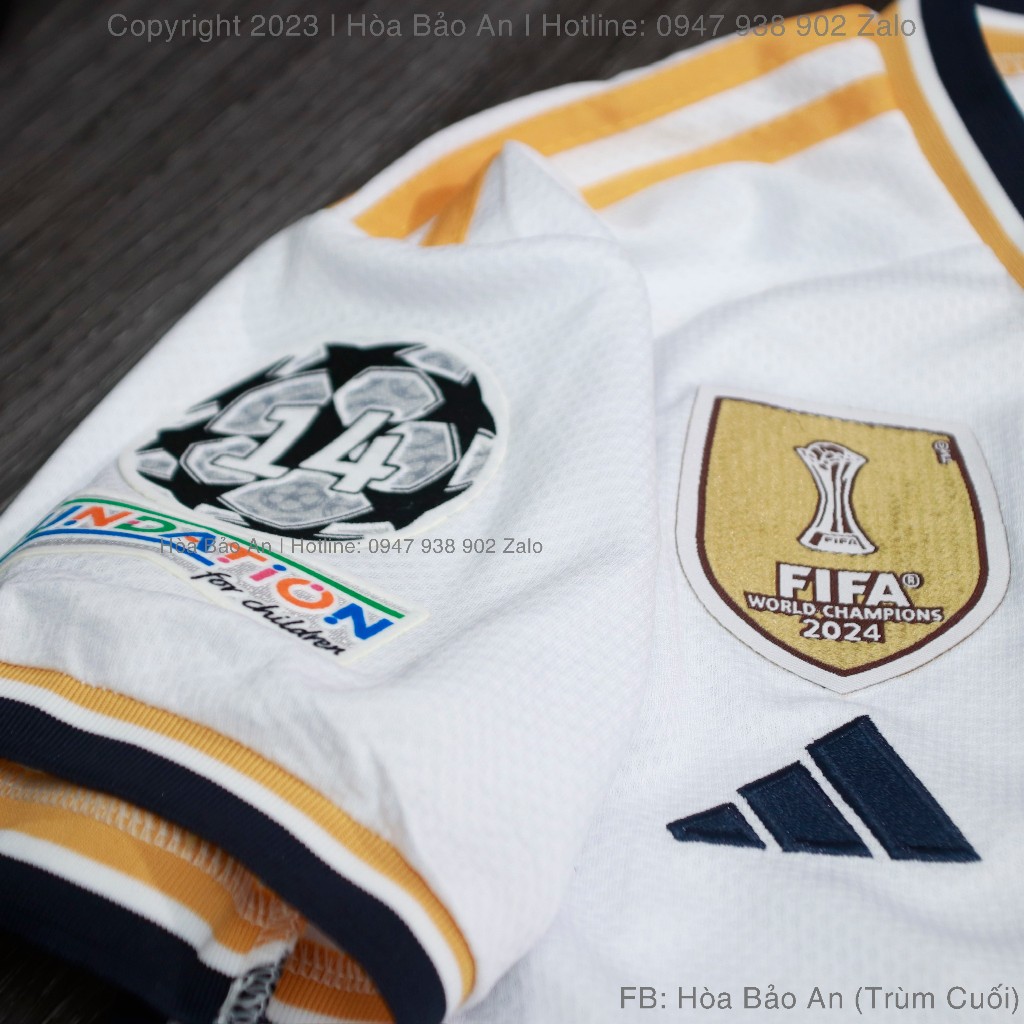 Áo Real Madrid mùa giải 2023/24 Cao cấp | Bộ Quần Áo Bóng Đá Real Madrid 2021/2022 Sân Nhà Màu Trắng Hàng Thái Xịn