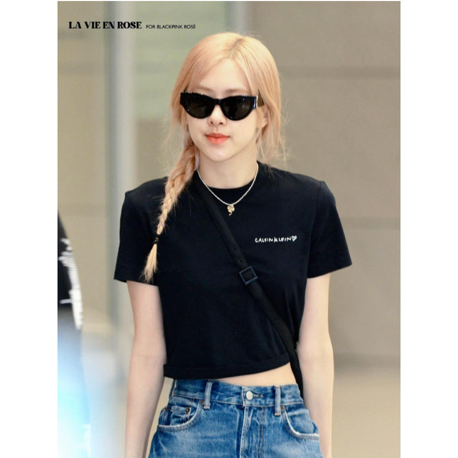 Áo thun baby tee CK Jennie 100% cotton dày dặn VNXK