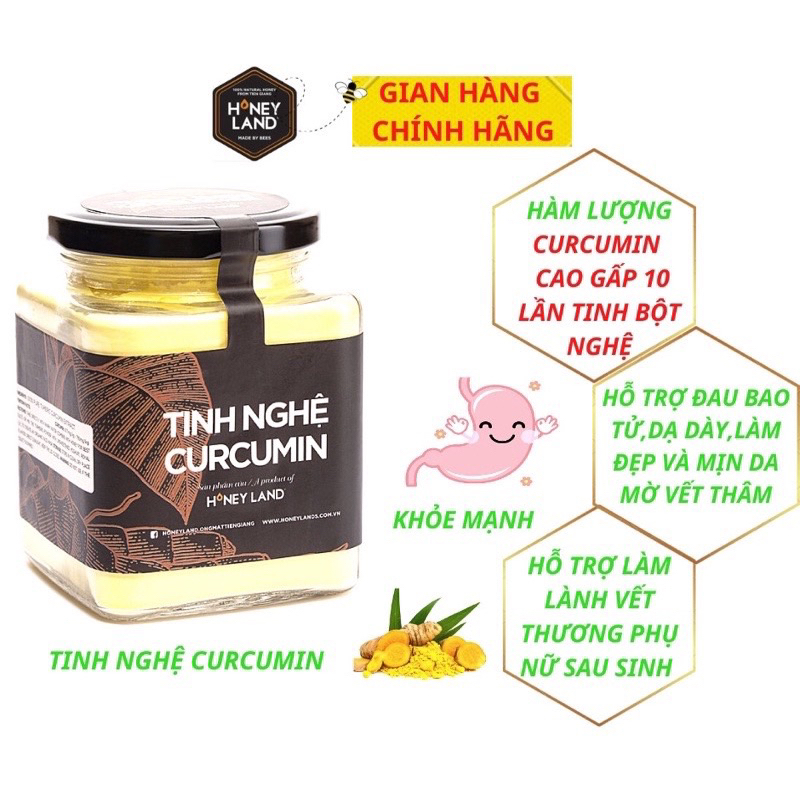 Tinh Nghệ Curcumin HONEYLAND 200g