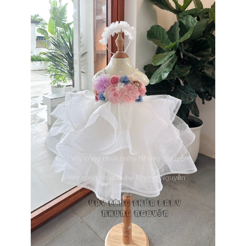 Váy cho bé hoa cước