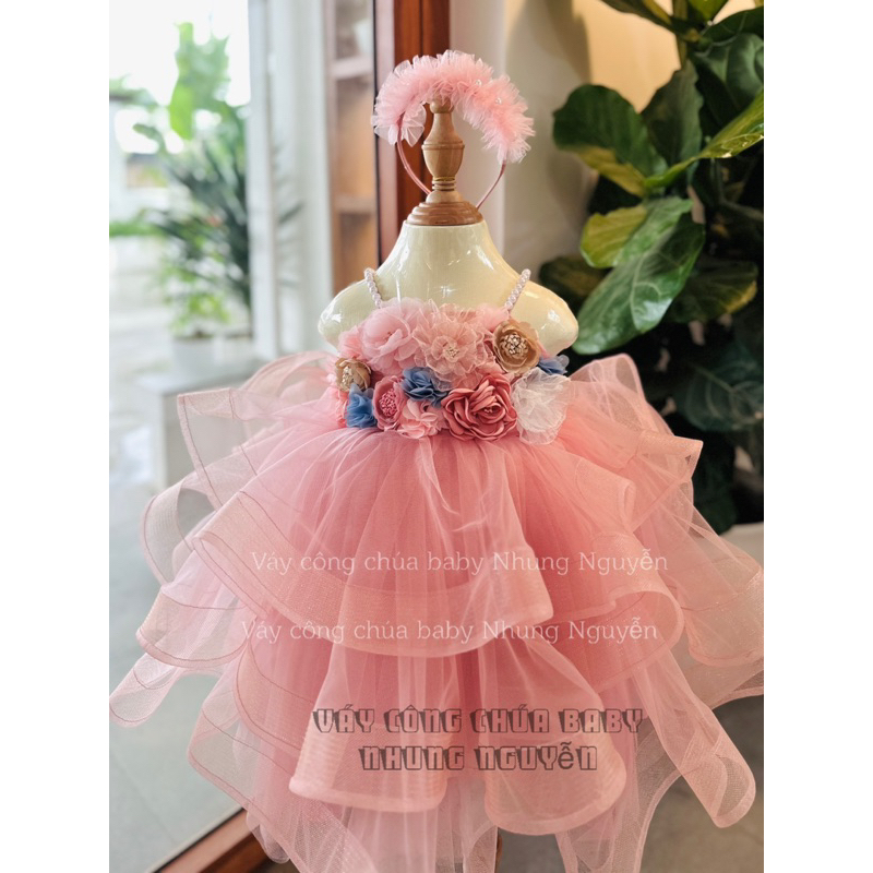 Váy cho bé hoa cước