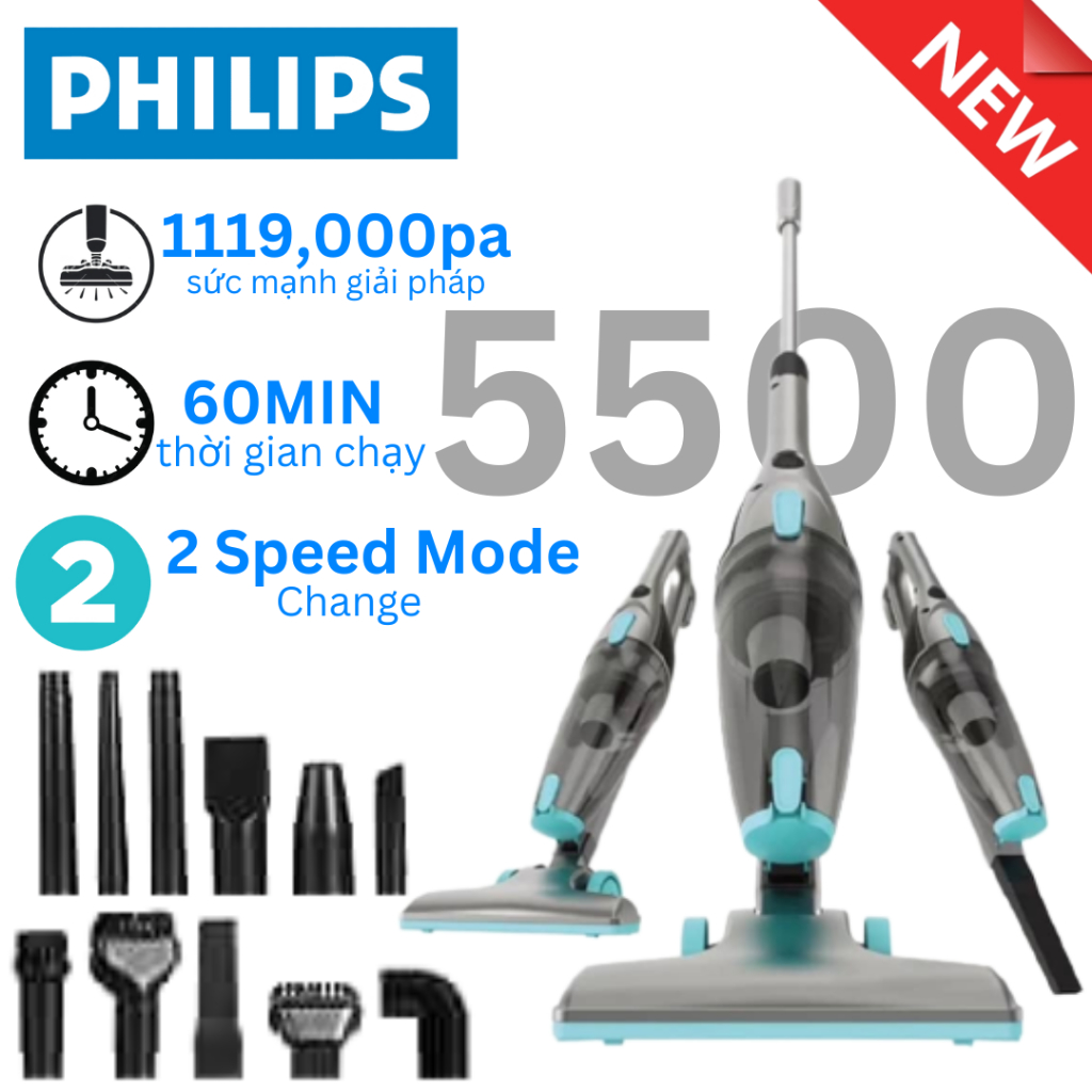 🔥Vận chuyển nhanh>>1601 Máy hút bụi có dây 2 trong 1 Máy hút bụi dạng que xoay siêu nhẹ 15 KPa 800W Hút mạnh Handhe