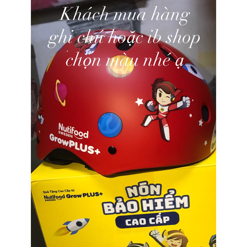NÓN BẢO HIỂM CHO BÉ. QUÀ KHUYẾN MÃI NUTIFOOD.