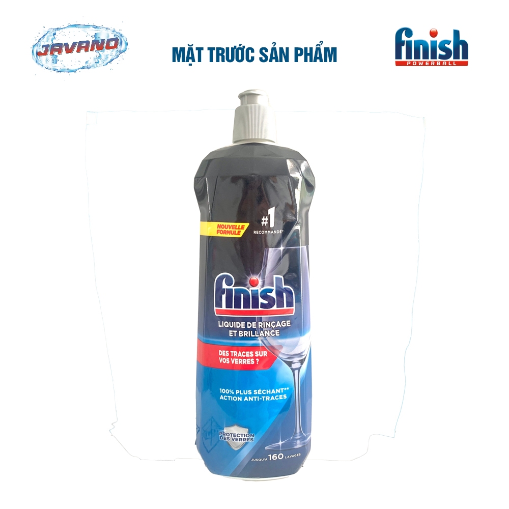 Dầu bóng Finish chai 800ml - Nước Làm Bóng Dùng Cho Máy Rửa Bát  - Chất Trợ Xả Máy - JAVANO