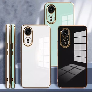 Ốp lưng oppo a58 a18 a78 a38 a98 5g dẻo viền mạ vàng