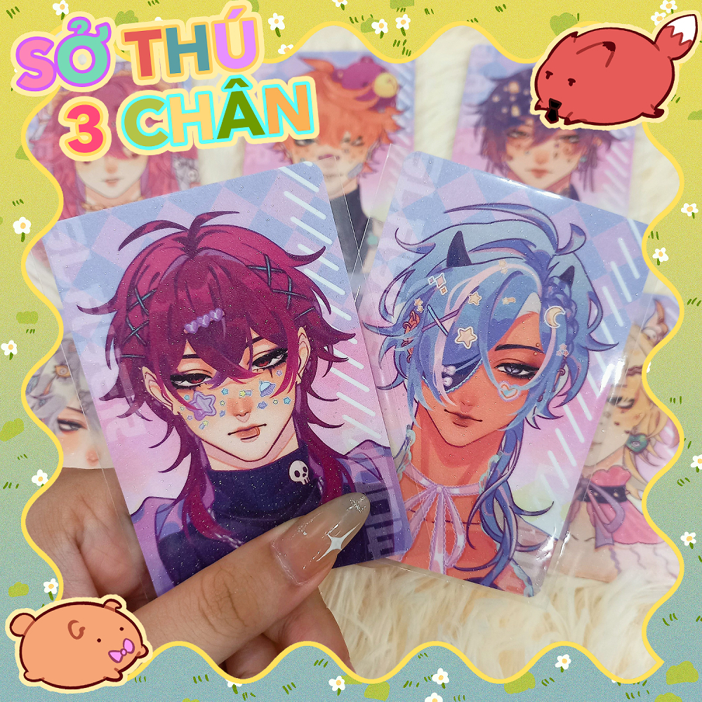 Set Card bo góc và Artprint Genshin Impact