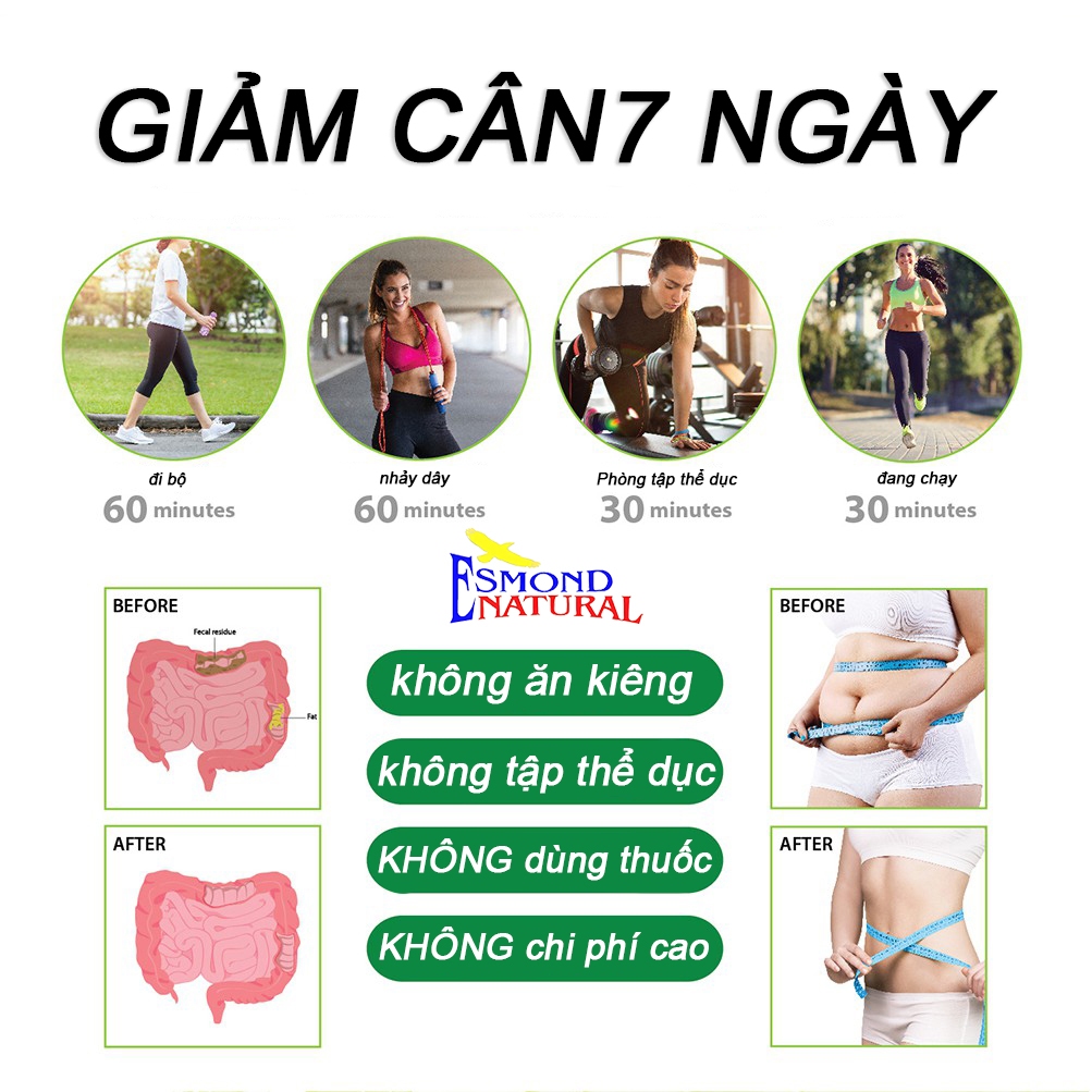 7 Day Slim - Giảm Cân 10 Viêngiảm mỡ bụng - giảm cân-giảm cân cấp tốc-