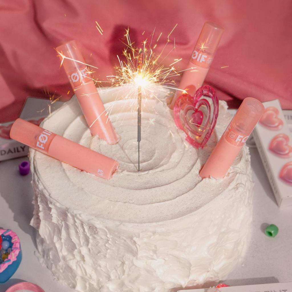 Combo 2 Son Tint Bóng FOIF Juicy Fit Tint 3g + Son Kem Lì FOIF Daily Velvet Tint 3g