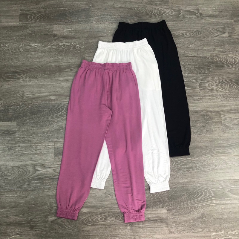 AnDi.vnxk Quần jogger nữ thun dây rút có túi