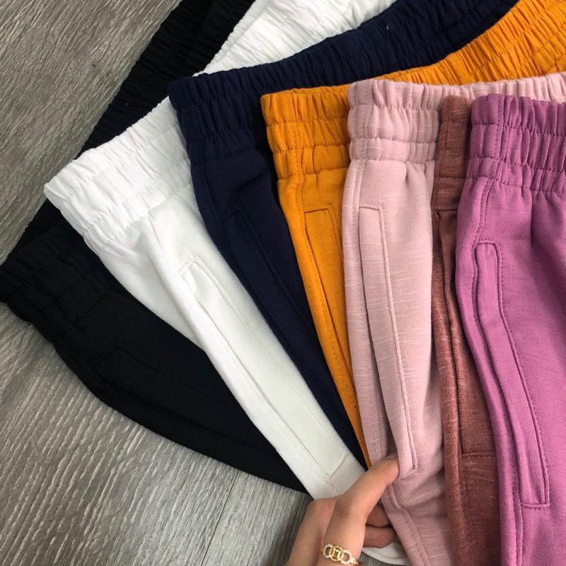 AnDi.vnxk Quần jogger nữ thun dây rút có túi