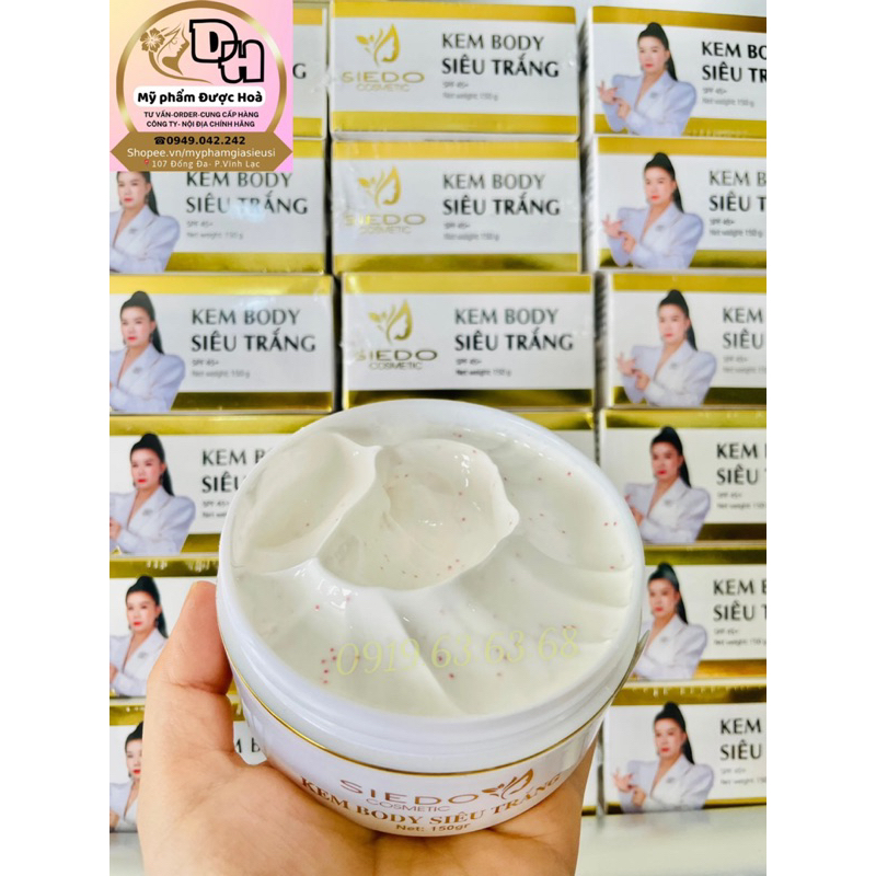 Dưỡng Body Siêu Trắng SEIDO Mẫu mới - Hủ 150gr✅