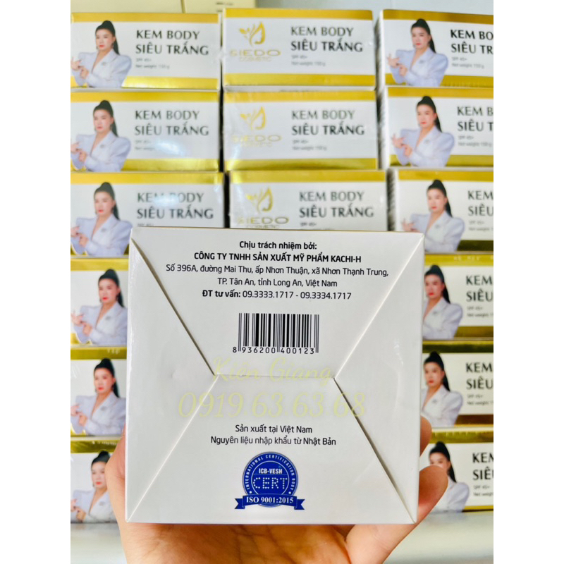 Dưỡng Body Siêu Trắng SEIDO Mẫu mới - Hủ 150gr✅