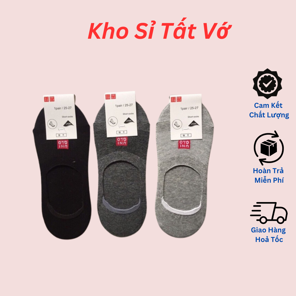 Tất  Hài UNI , Vớ Nam Nữ cotton Co Giãn Kháng Khuẩn