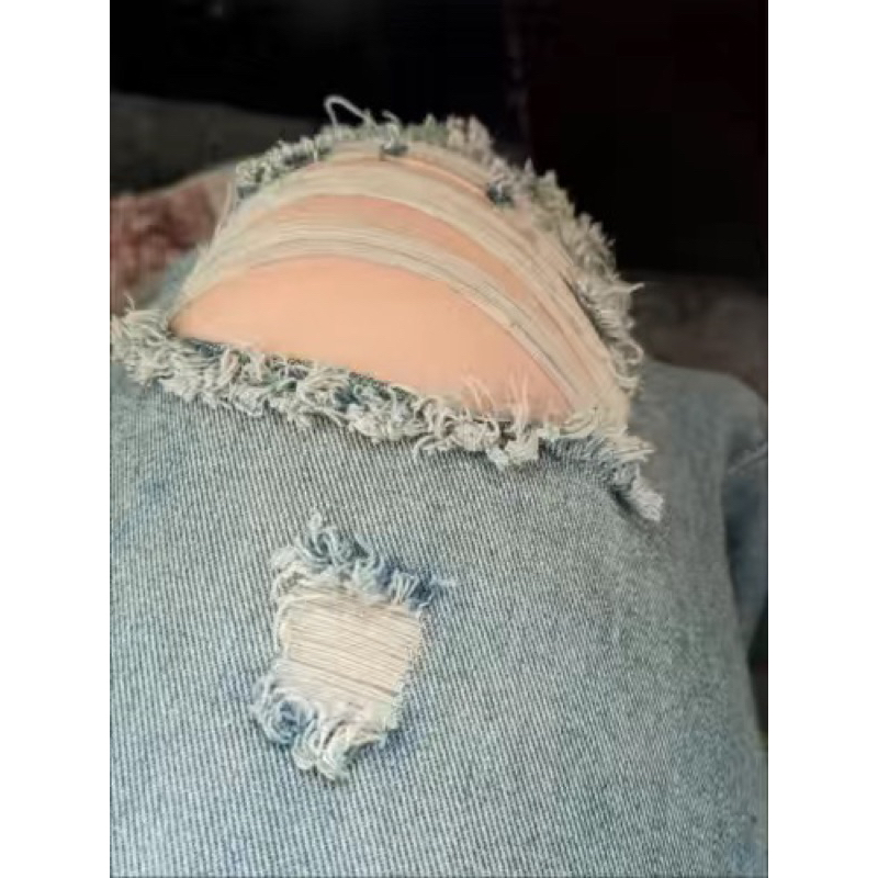 Quần jeans ống rộng rách gối cá tính 😎 65-110KG