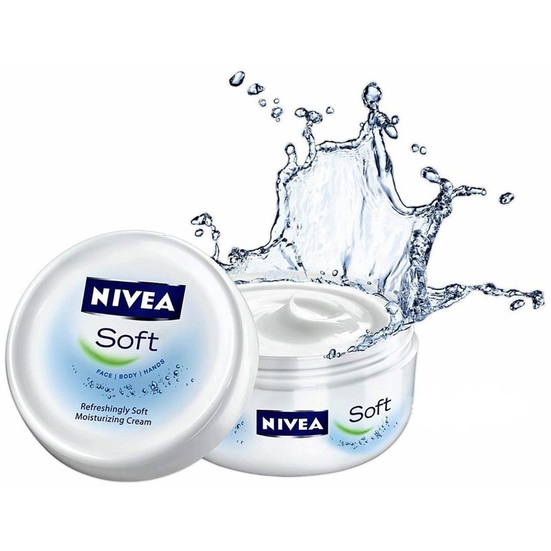 kem dưỡng ẩm body nivea soft 200ml chuyên sâu giúp trắng da,cấp ẩm