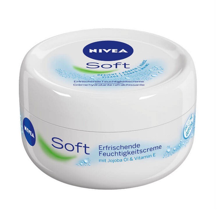 kem dưỡng ẩm body nivea soft 200ml chuyên sâu giúp trắng da,cấp ẩm