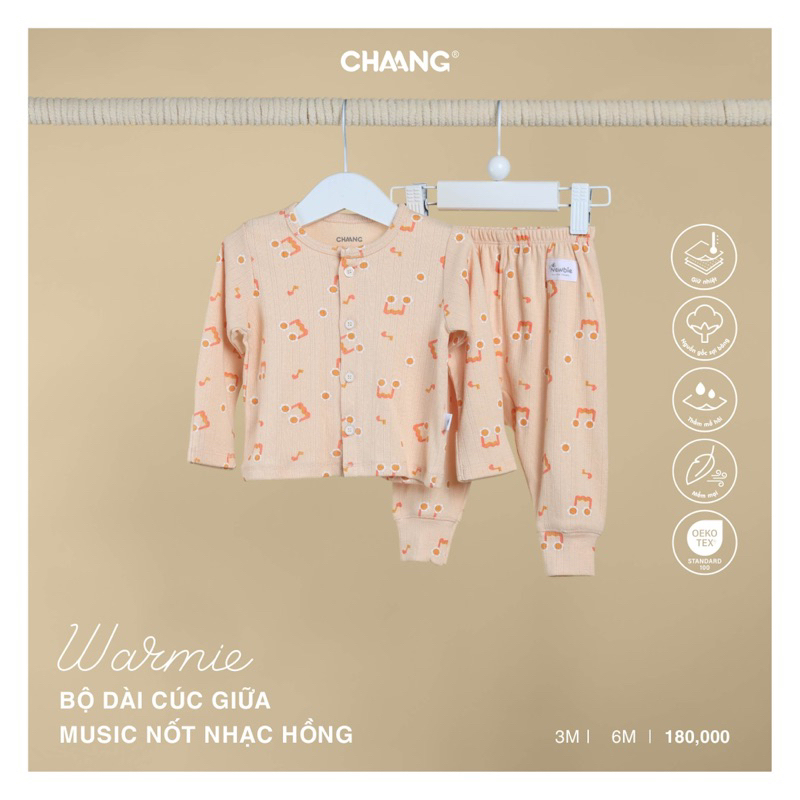 Chaang bộ dài tay cho bé sơ sinh Chaang Music AW23