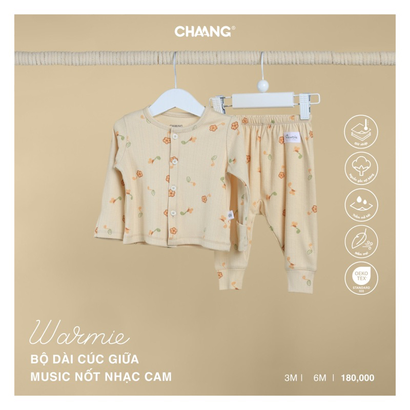 Chaang bộ dài tay cho bé sơ sinh Chaang Music AW23