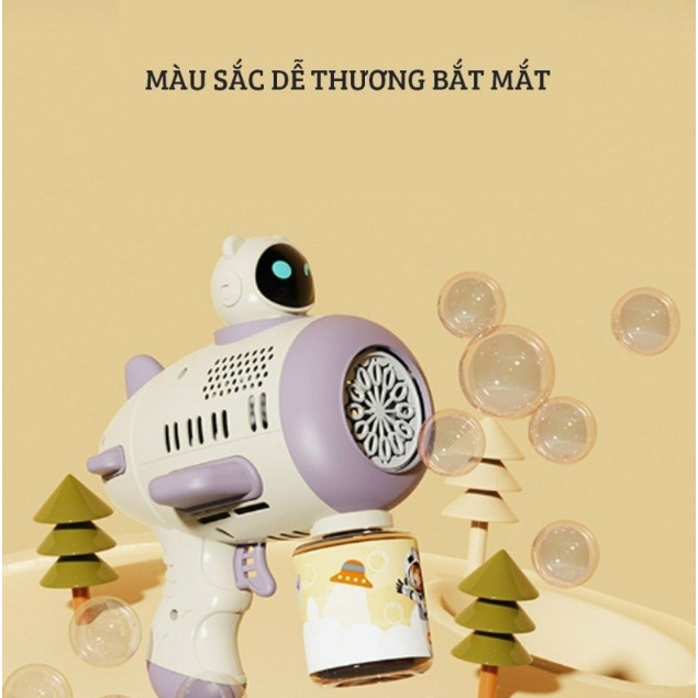 ĐỒ CHƠI NGOÀI TRỜI- SÚNG BẮN BONG BÓNG HÌNH VŨ TRỤ