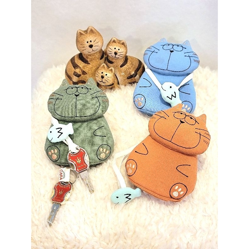 Móc khóa mèo ngố Hikosen