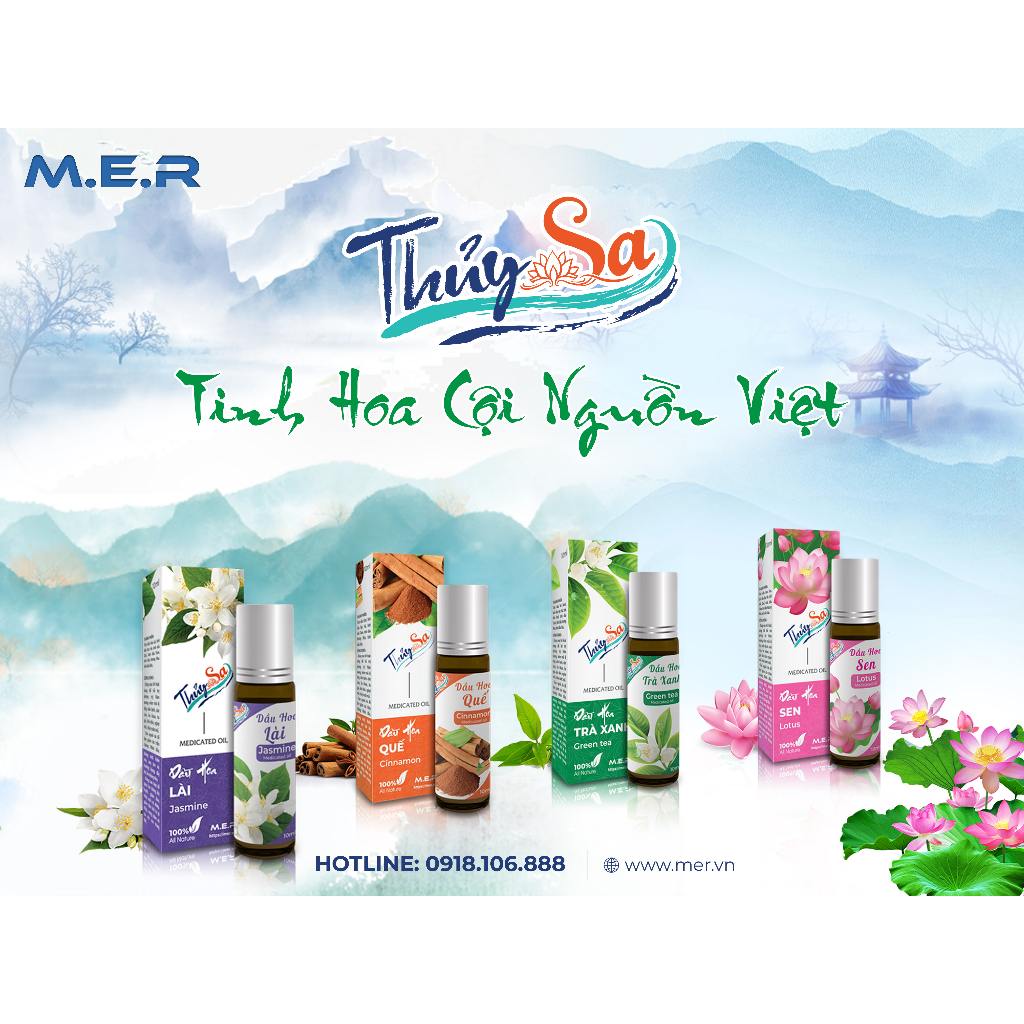Tinh dầu nóng Thủy Sa hương nước hoa - Chai 10ml