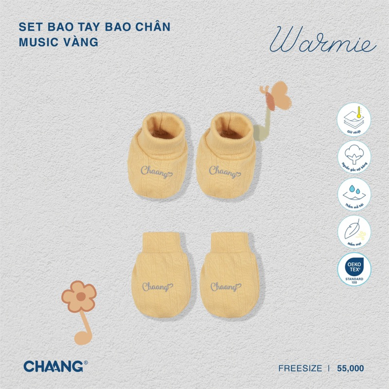 Chaang set bao tay bao chân Spring cho bé SS23