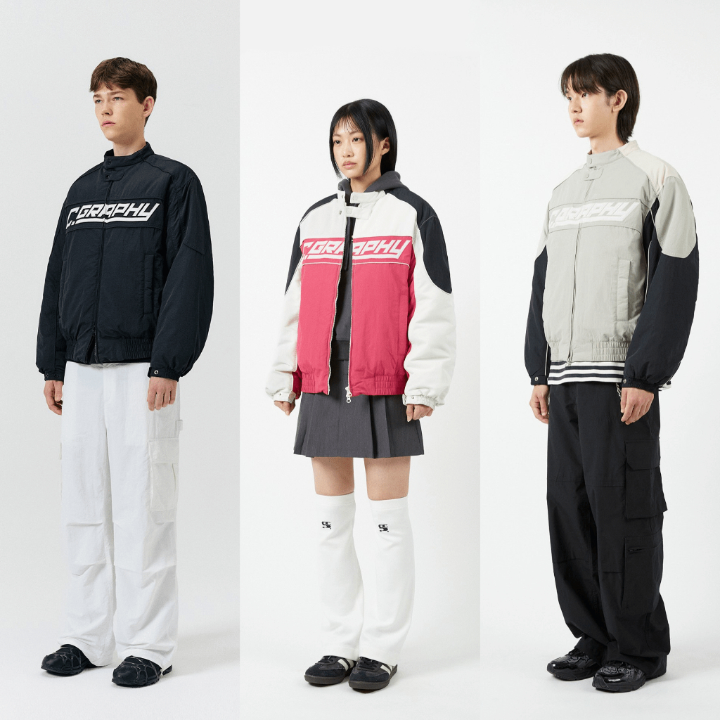 Áo khoác Code GRAPHY Piping Biker CBCFUJP038 |chính hãng|