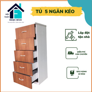 Tủ Kệ Đa Năng 5 Ngăn Kéo Cao Cấp Nhựa Đài Loan Bn094 cao 1m1 ngang 43 Tủ Kệ Mini Cho Bé Trai Bé Gái Gía Tốt
