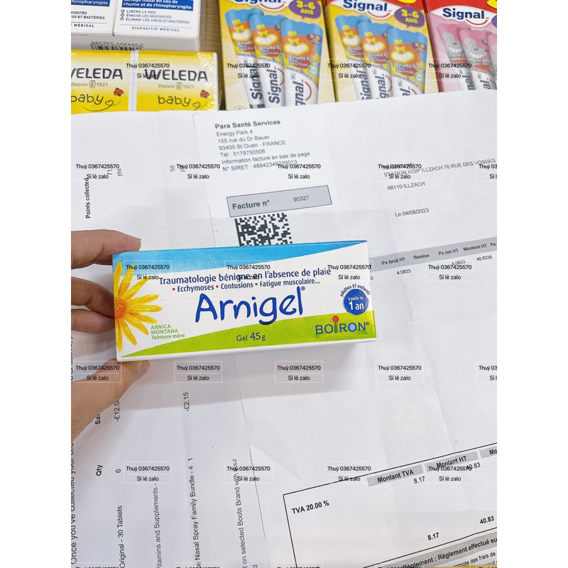 Gel bầm tím Arnigel Boiron - Arnican  date 2025-2026