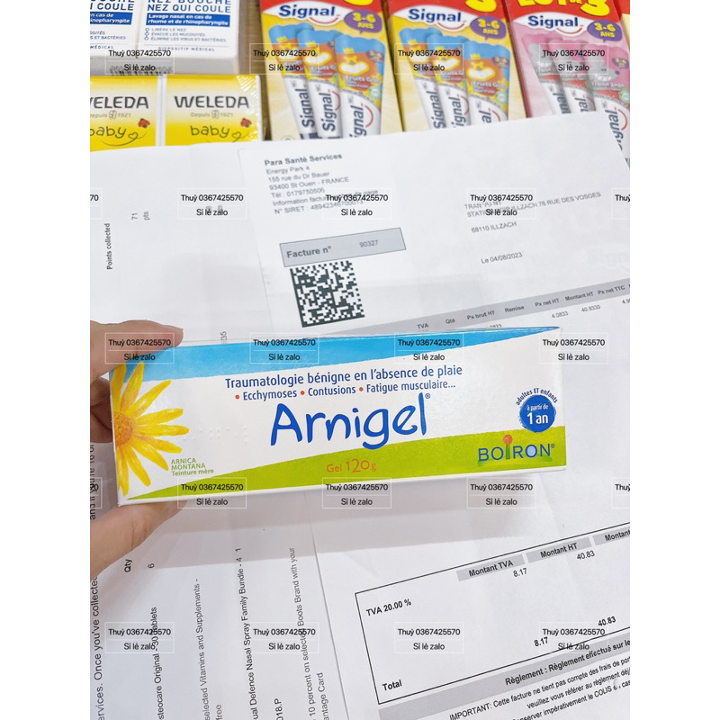 Gel bầm tím Arnigel Boiron - Arnican  date 2025-2026