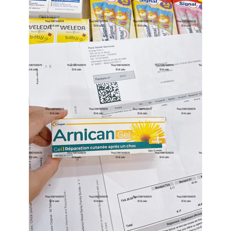 Gel bầm tím Arnigel Boiron - Arnican  date 2025-2026