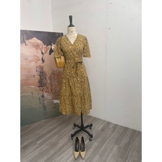 Váy thiết kế cao cấp Paris hoa thiết kế phong cách retro vintage Beaute’ by Nguyên Hà