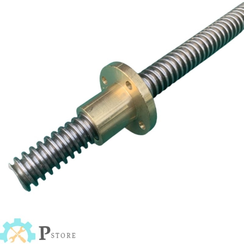 Đai Ốc Vitme Ren Vuông T8, T10, T12 Bằng Đồng Thau Nhiều Kích Thước