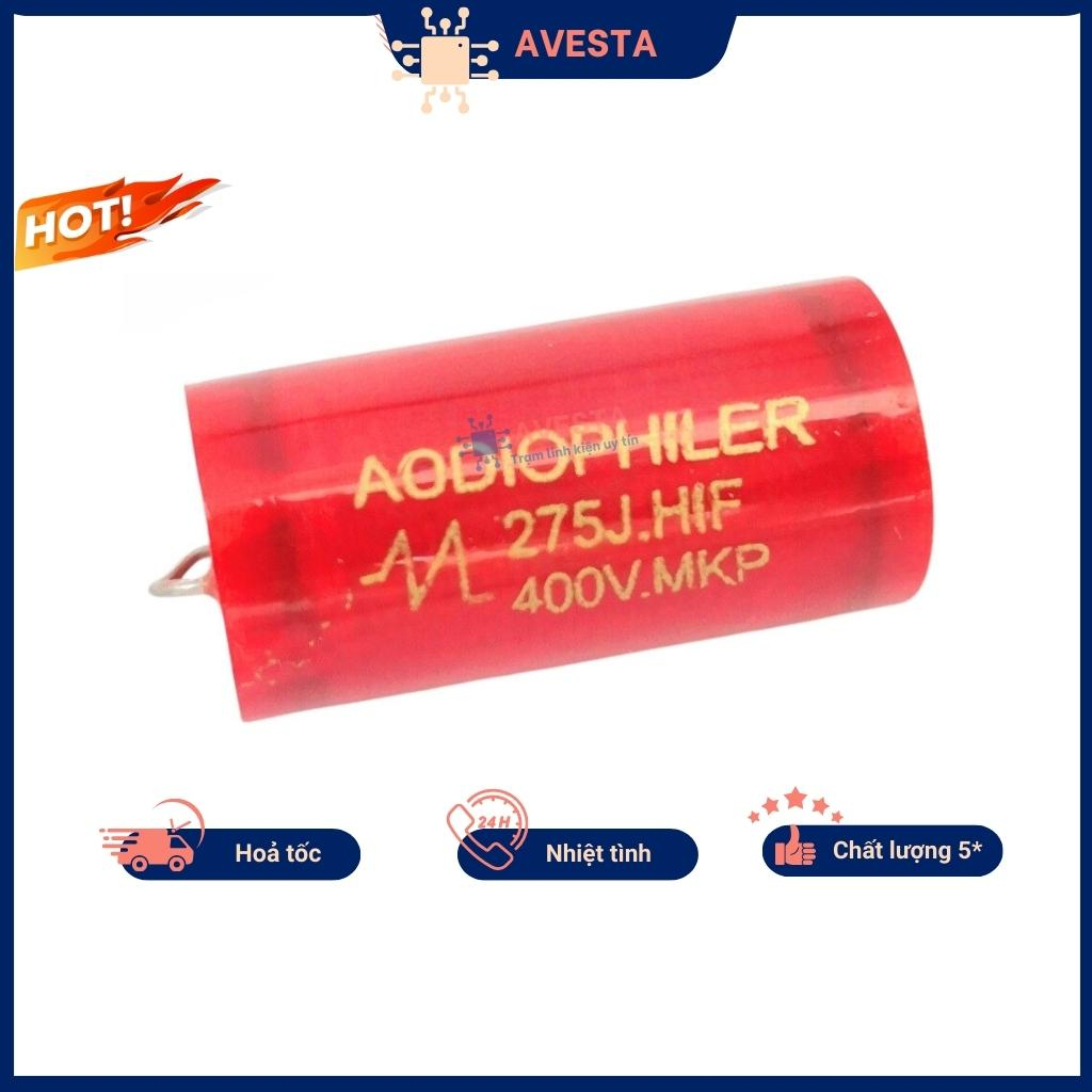 Tụ 400V, tụ Audio, Audiophiler màu đỏ 1uF - 10uF chất lượng cao Avesta