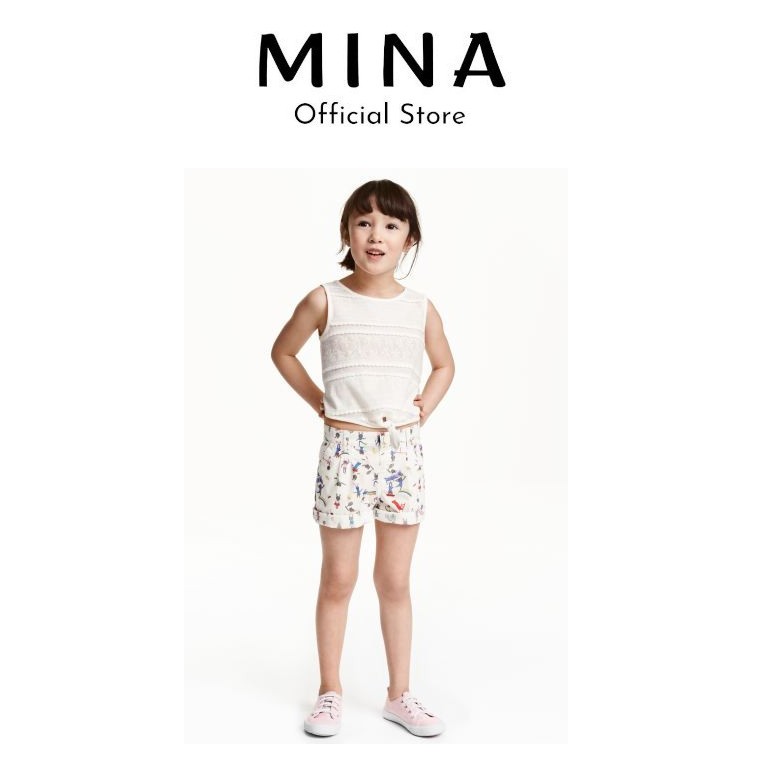 QUẦN SHORT BÉ GÁI HM - CẮT TAG, CHƯA MẶC - MỚI 100%