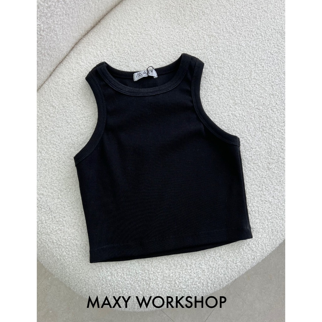 Áo ba lỗ croptop thun gân Tanktop Tee Maxy Workshop