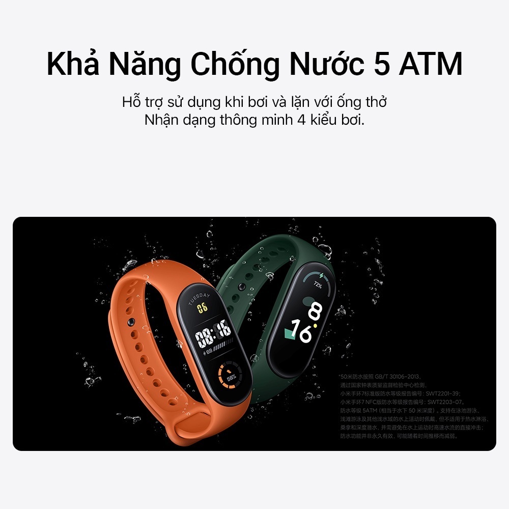 Vòng đeo tay thông minh Xiaomi Mi Band 8 M2239B1 Đen, Màn hình Amoled 1.62 inch