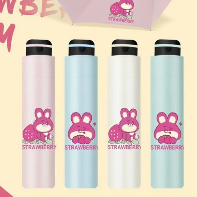 Ô dù gấp gọn, ô che mưa, che nắng chống tia UV hoạt tiết Gấu Dâu, Cinnamoroll, Kuromi siu cute