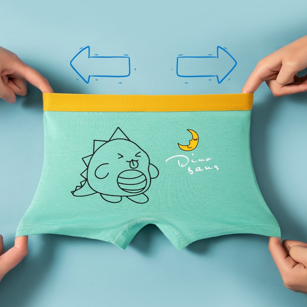 Sét 4 quần lót bé trai sịp đùi trẻ em cotton siêu thoáng cho bé từ 8-43kg