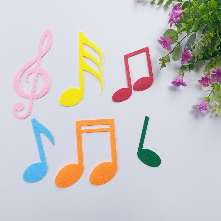 Nốt nhạc nỉ - Trang trí mầm non, tiểu học, dạy học Steam, hoạt động thủ công DIY