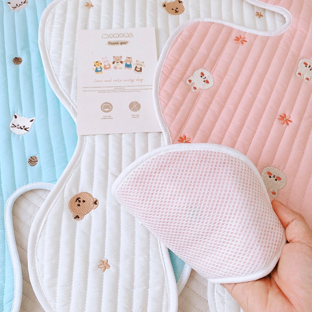 Nệm Lót Xe Đẩy Đa Năng Hàn Quốc Và Nệm Lót Xe Monona Tấm lót xe đẩy 3D cho bé