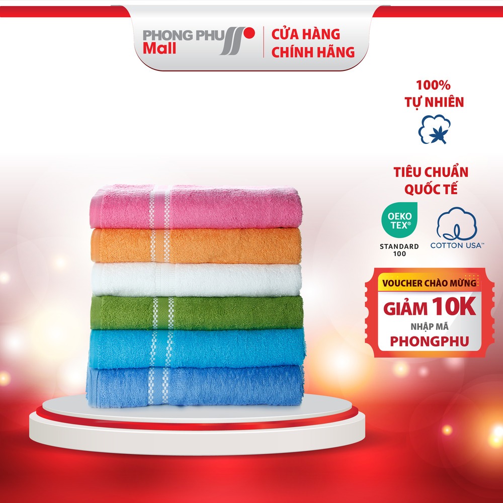 Khăn Mặt/Gội Đầu Hải Cẩu Cotton FHN3 34x78cm