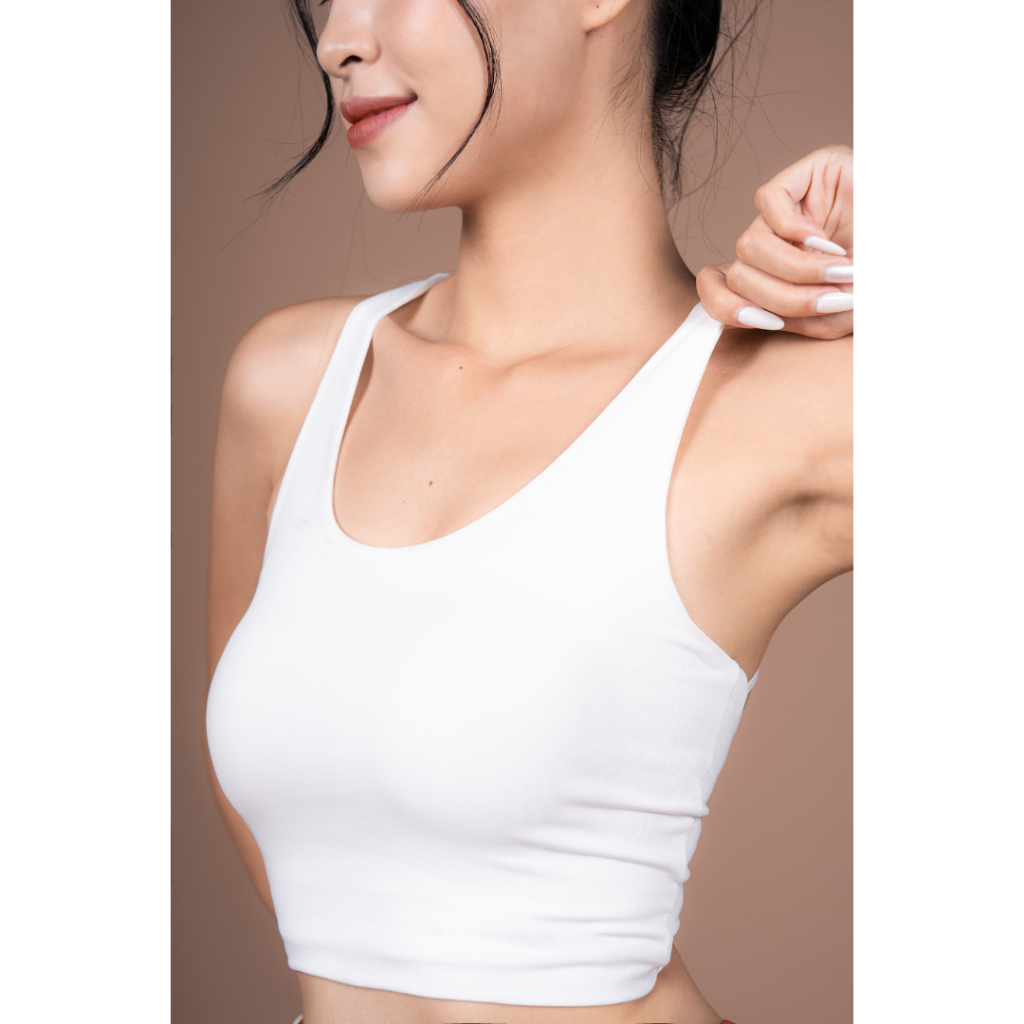 Áo bra nữ tập Yoga, Gym Yowin Livan chất thun thể thao co giãn thoáng khí tặng kèm đệm mút ngực