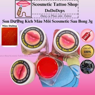  10 Hũ Son dưỡng gấc kích màu môi,hũ gấc thần thánh 5g chiết suất từ thiên nhiên màu đẹp-Handmade 